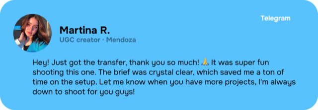 Creator feedback 4
